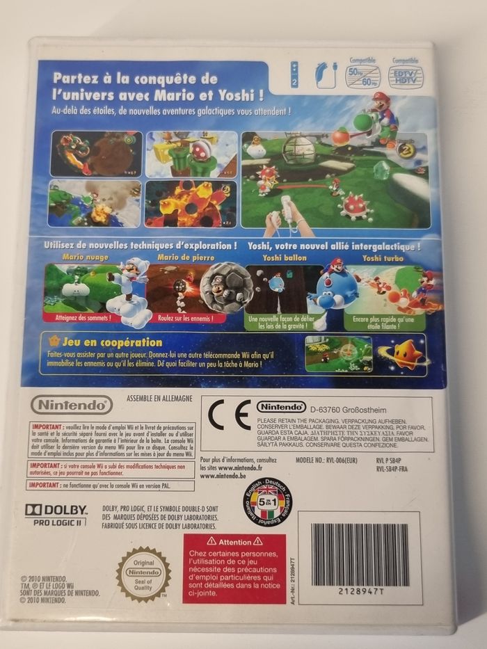 Boite Super Mario Galaxy 2 PAL FR - photo numéro 3