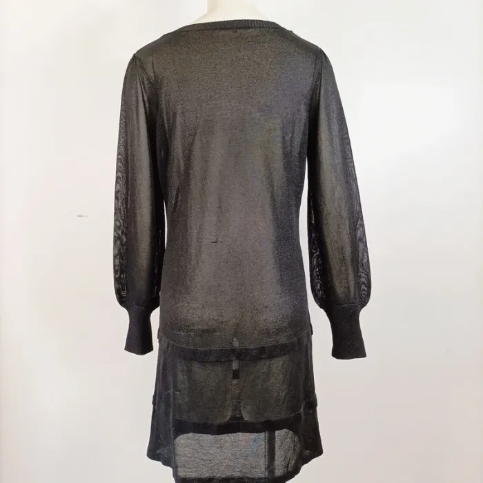 Robe maille transparente noire Gérard Darel - taille 2(M) - A658 - photo numéro 9
