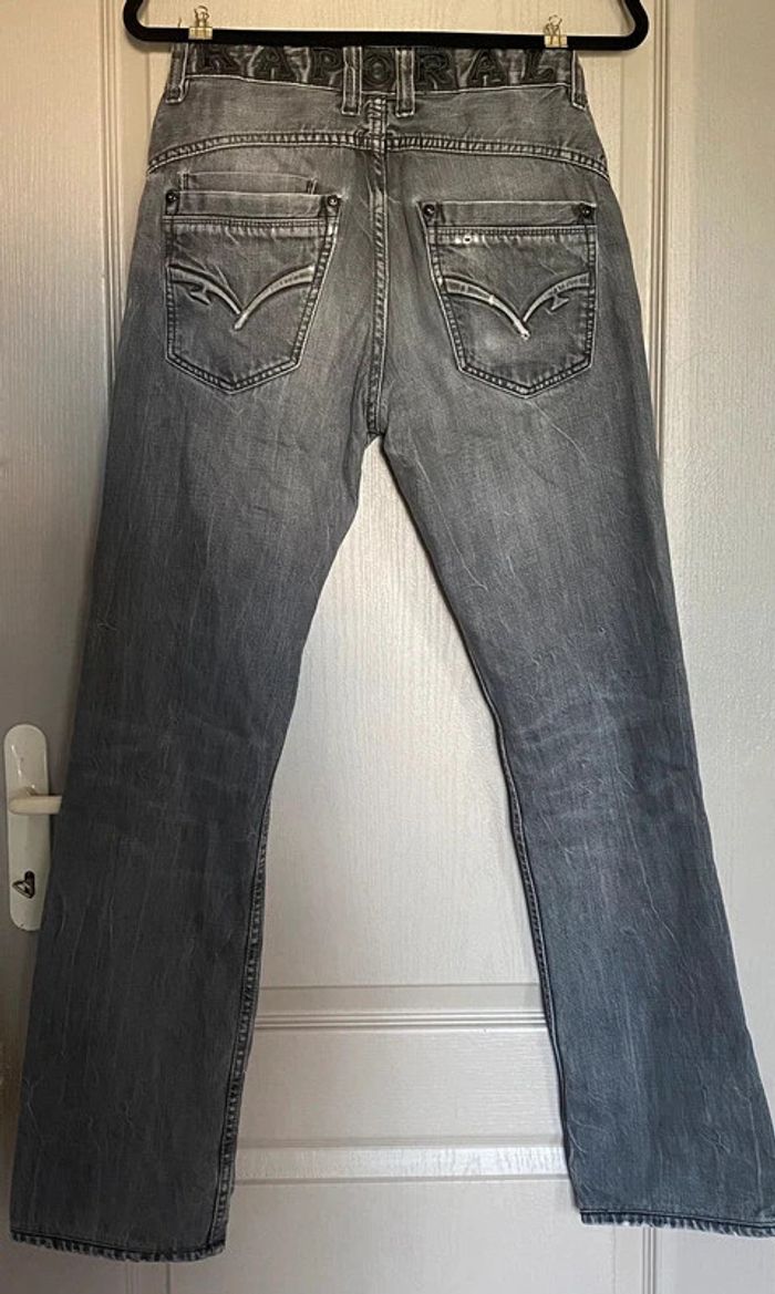 Jeans coupe droite gris taille 28 Homme - photo numéro 3