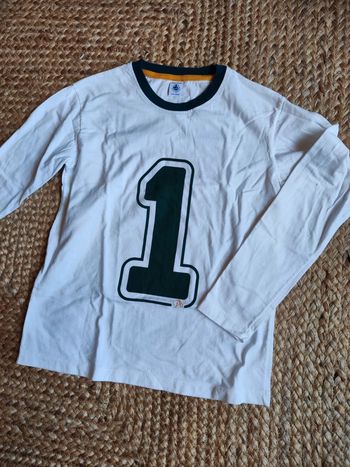 Tee shirt ML 12 ans blanc