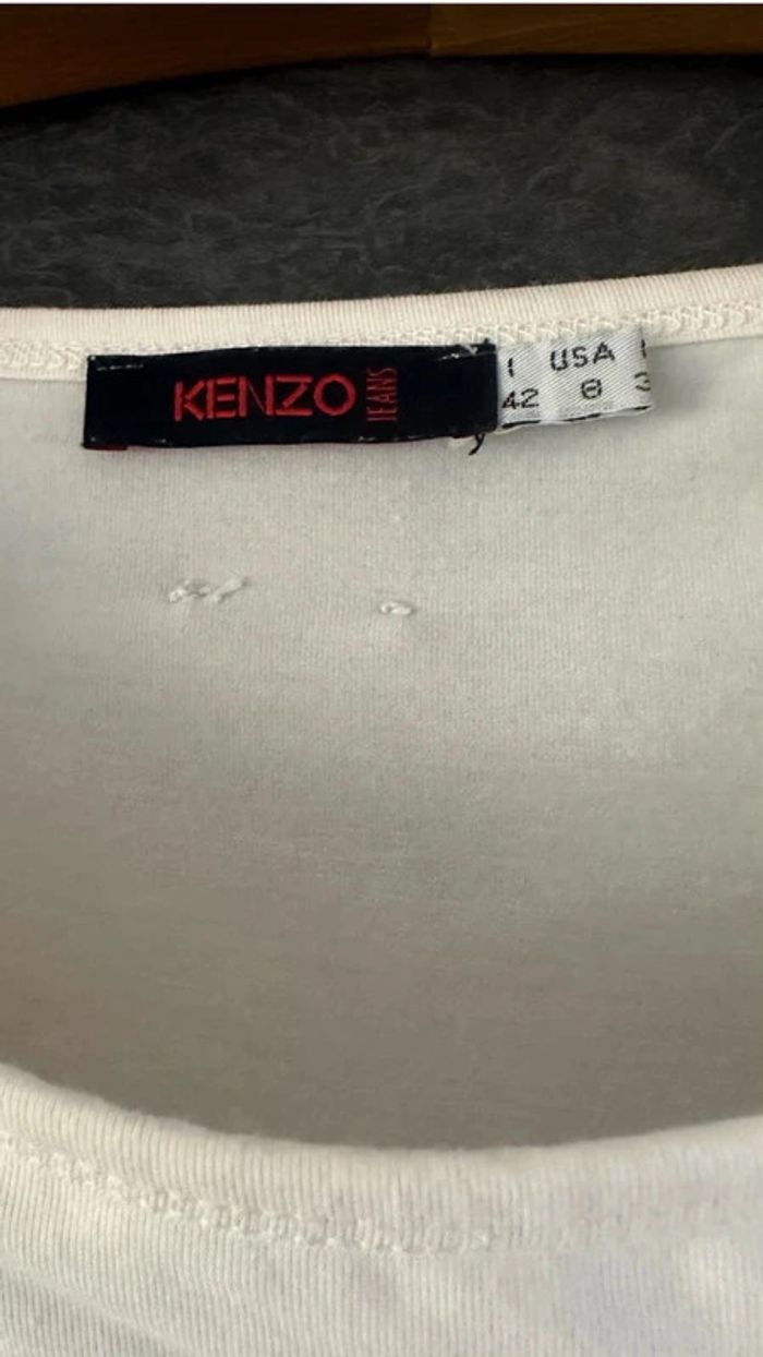 🔆 Somptueux et tellement chic tee shirt Kenzo taille M (38/40) en excellent état, une pure pépite - photo numéro 7