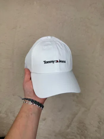 Casquette Tommy Hilfiger Blanche Logo Brodé Neuve