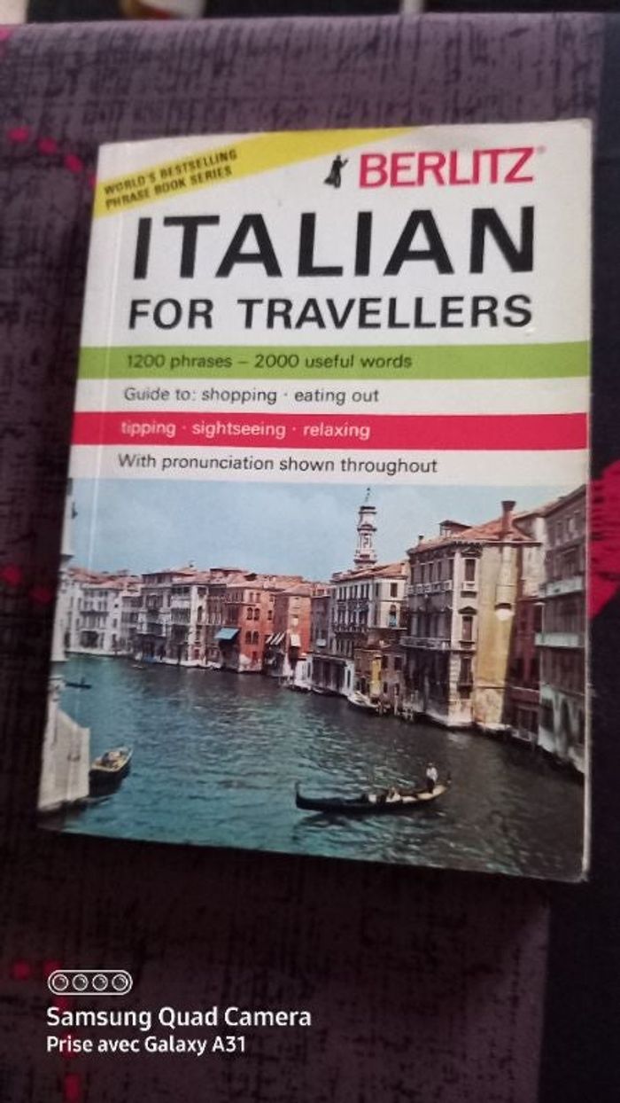 guide touristique  anglais  italien