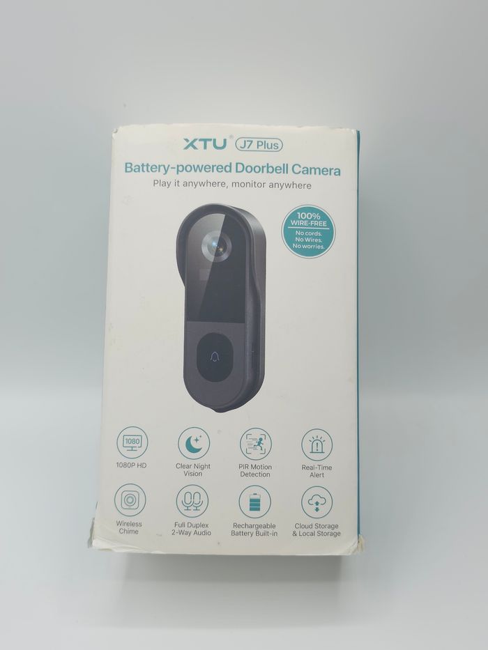 sonnette de vidéosurveillance connectée XTU J7 Plus.
