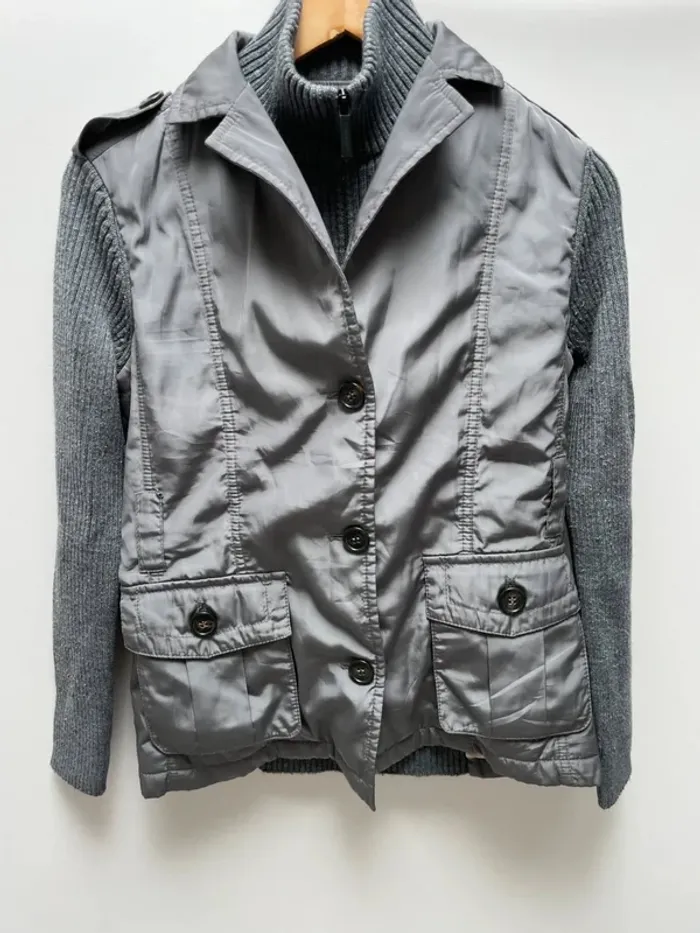 Burberry Jacket Grey - Womens Size 40 / M - Made in Spain 🇪🇸 - photo numéro 18