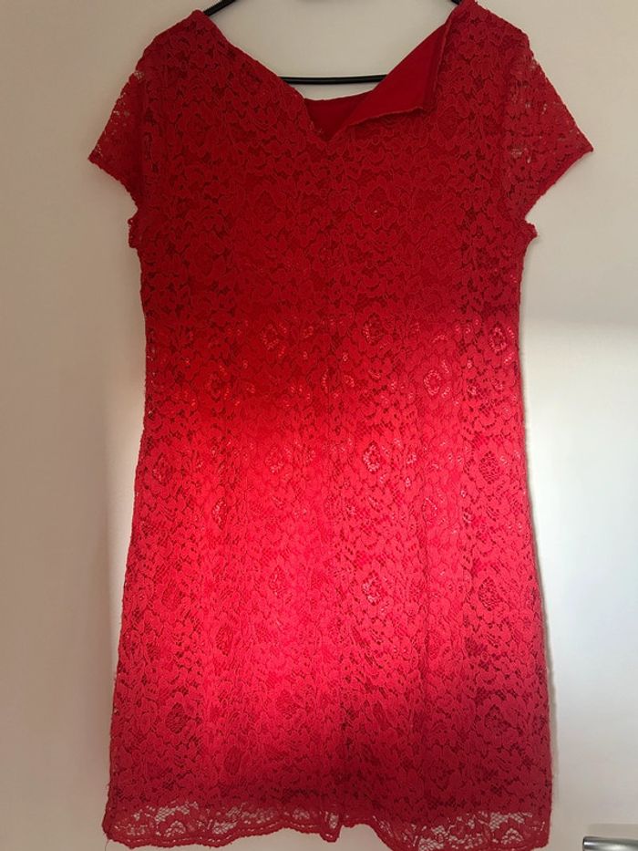Robe rouge cache cache taille M - photo numéro 3
