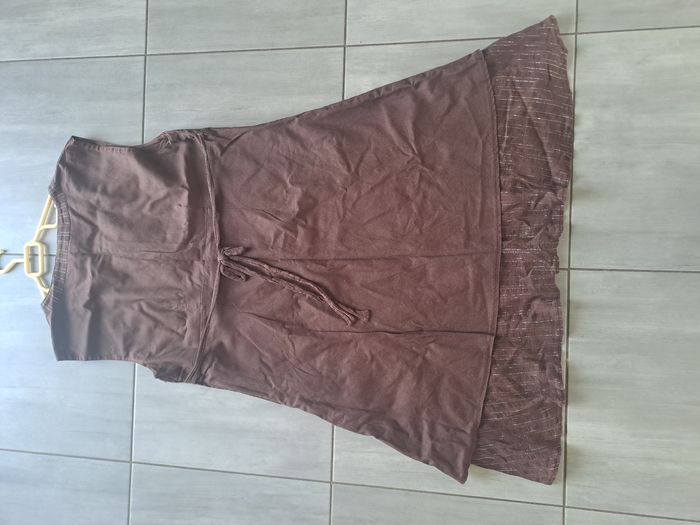 Robe longue marron Grandiose Taille 50 - photo numéro 9