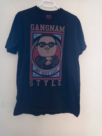 T- Shirt homme noir avec motifs Taille : XxL