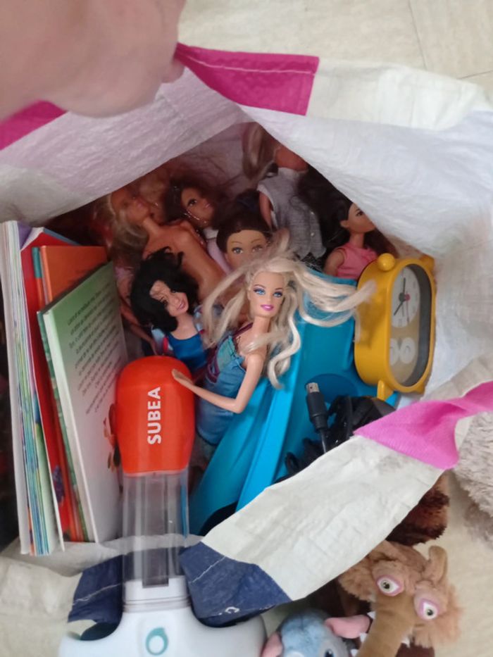 lot de jouet  livres barbies peluches masque etc.. - photo numéro 2