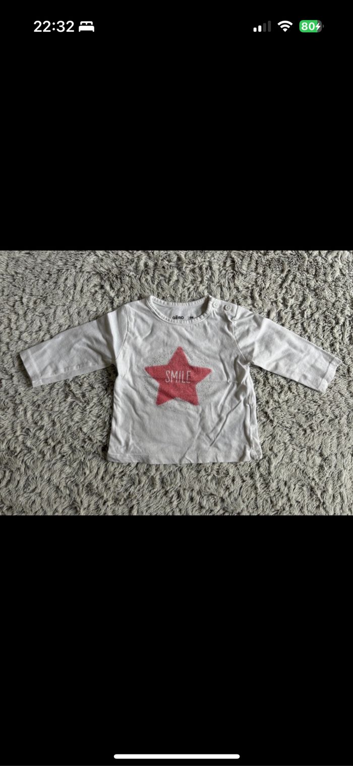 T-shirt manches longues 6 mois - photo numéro 2