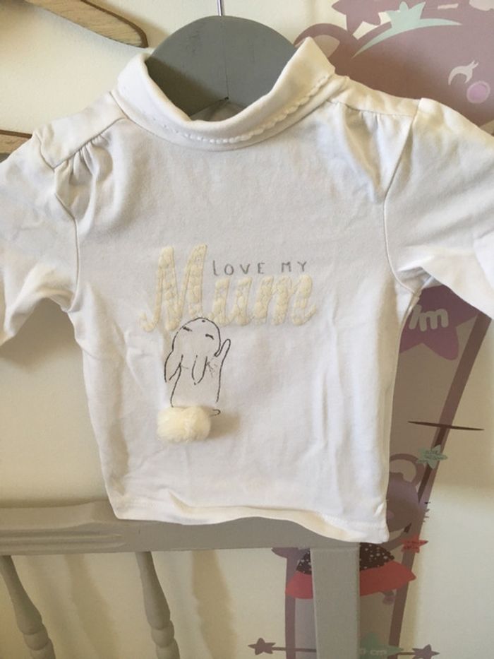 T-shirt col roulé «Kiabi » 1 mois - photo numéro 4