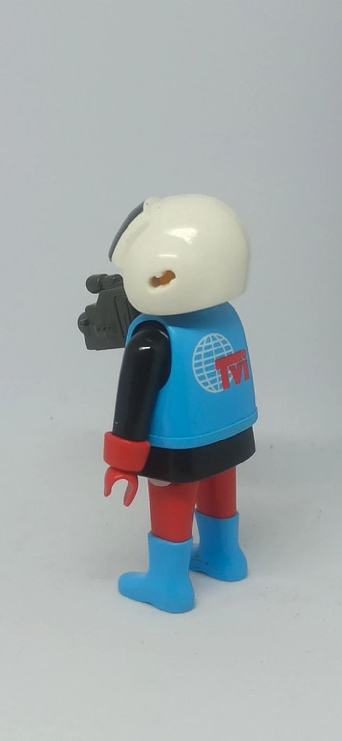 Homme journaliste cameraman avec caméra playmobil - photo numéro 2