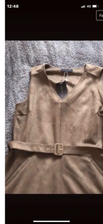 Très jolie robe mode taille 46 kaki mode