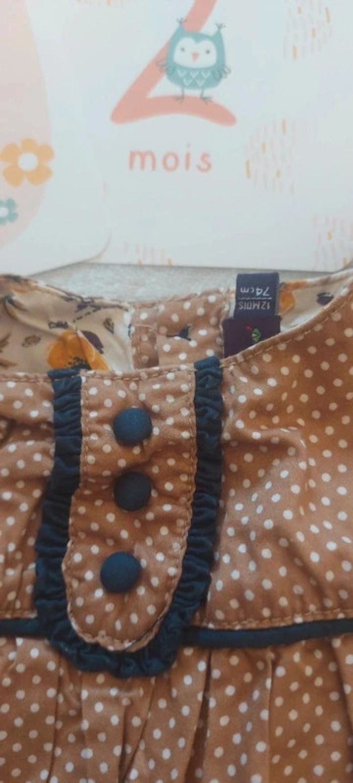 Robe bébé fille 12 mois manche courte - photo numéro 3