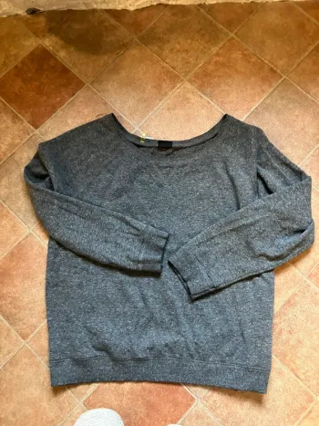 Pulls gris col rond @