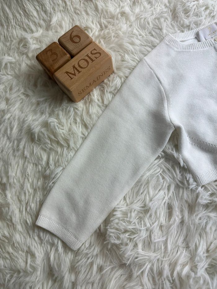 Cardigan cérémonie bébé fille Jacadi taille 36 mois - photo numéro 4