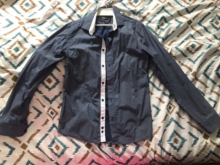 Chemise habillée bleue S