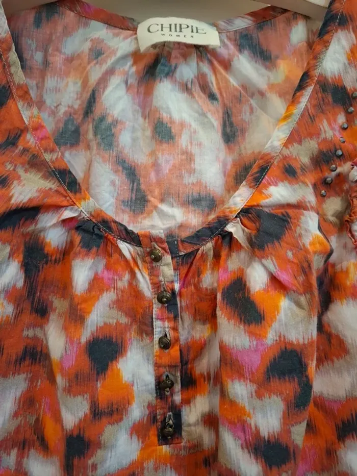 Débardeur Imprimé Ethnique Chipie Women - T.36 - 100% Coton 🍊 - photo numéro 3