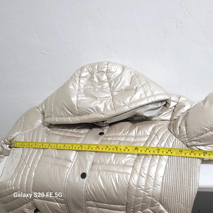 Doudoune manteau femme beige métallisé Saturne taille L - photo numéro 11