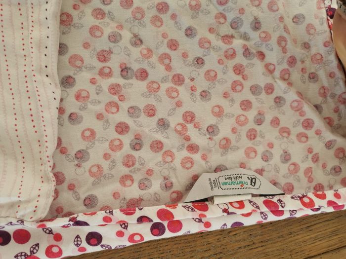 Housse de couette et taie d'oreiller bébé enfant fille lapin rose et blanc 100 X 165 cms - photo numéro 3