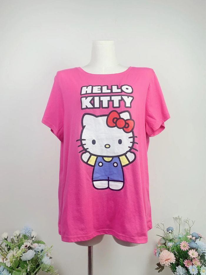 Top T-shirt Oversize Cute Kawaii Barbie Pink Sanrio Hello Kitty Cosplay Lolita
