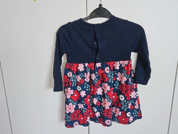 Robe manches longues 23 mois + collants assortis - photo numéro 3