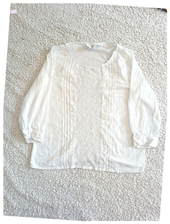 Blouse blanche H&M L.O.G.G. en coton mignon cute kawaii chill