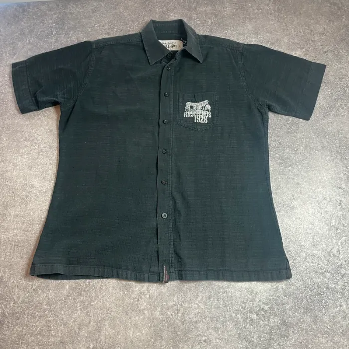 Chemise noire Rica Lewis M homme 🖤 look vintage/worker