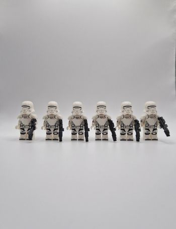 Figurines type lego 6 stormtroopers avec jetpack star wars