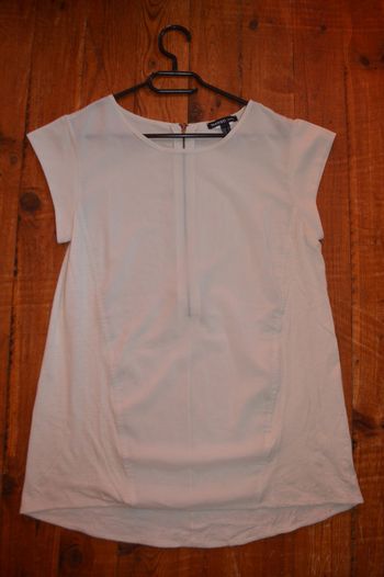 Tee shirt voile Mango Taille M/38 blanc créme