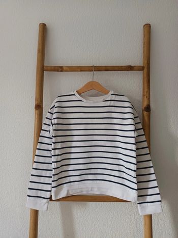 Joli sweat rayé intérieur polaire 8 / 10 ans