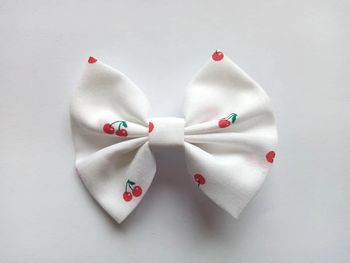 barrette cheveux blanche cerise 8.5cm neuf