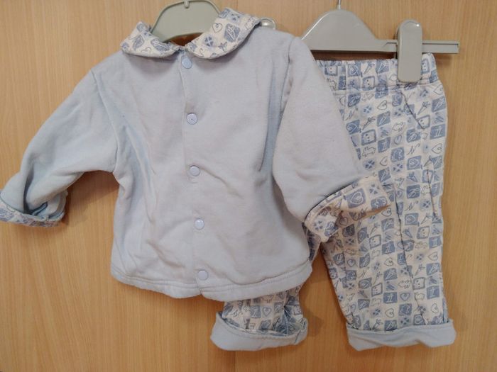 Ensemble bébé en molleton 3 Suisse taille 12 mois #look - photo numéro 2