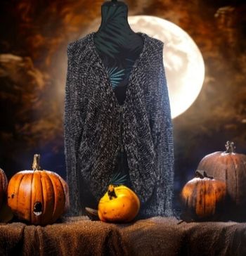 Long gilet noir et blanc Bonobo M