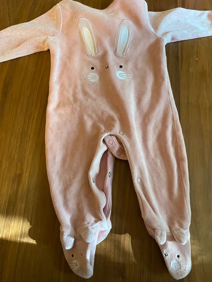 Lot de 3 pyjama dors bien rose fille 3-6 mois C&A - photo numéro 4