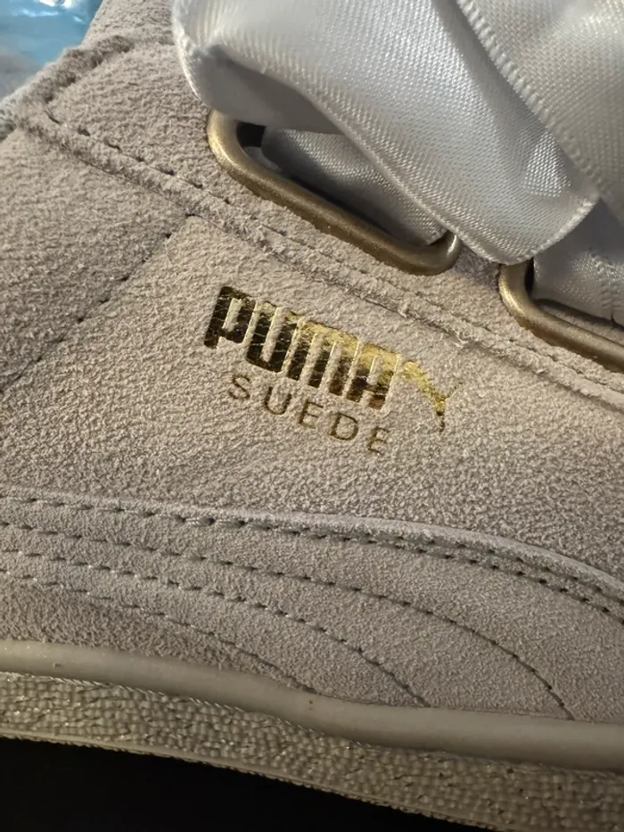 Basket Puma Suede Heart Satin Wn’S Gray violet taille 37 neuves - photo numéro 7