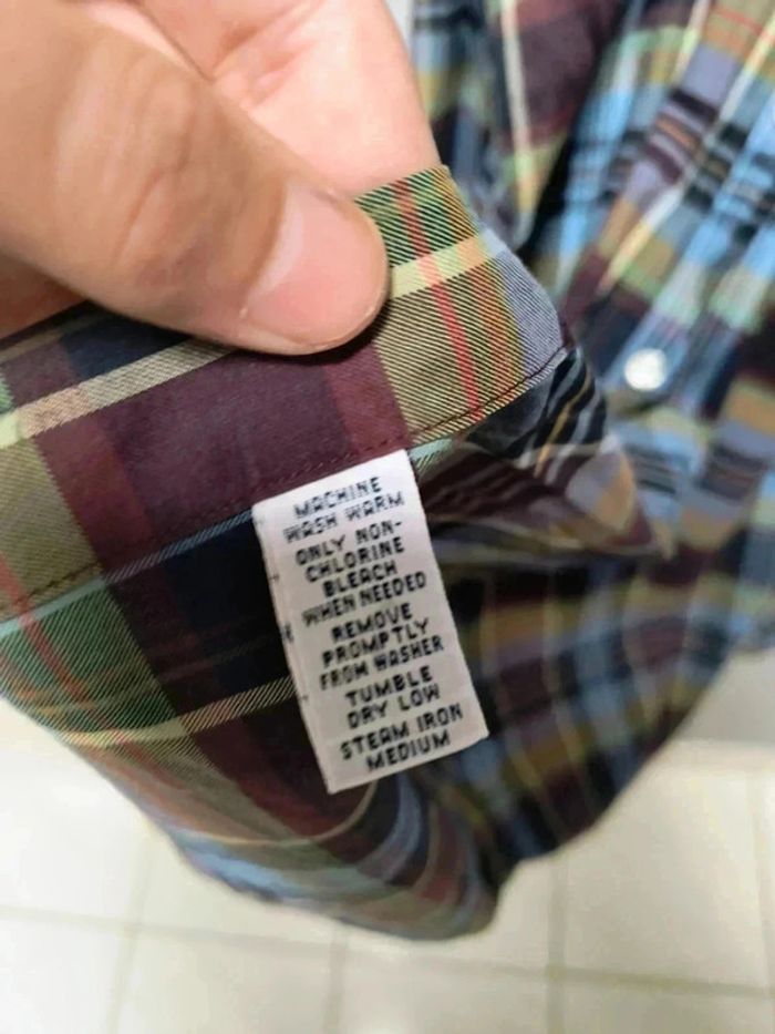 Chemise Ralph Lauren Classique Fit – Motif carreaux multicolore – Taille M - photo numéro 3