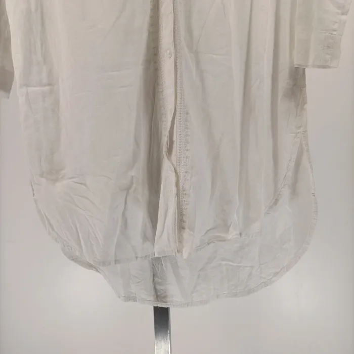 Chemise longue blanche - Accessorize chemise blanche coton Taille S - A039 - photo numéro 4