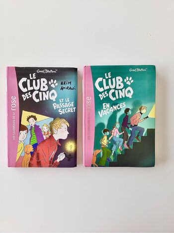 2 livres Le club des cinq bibliothèque rose