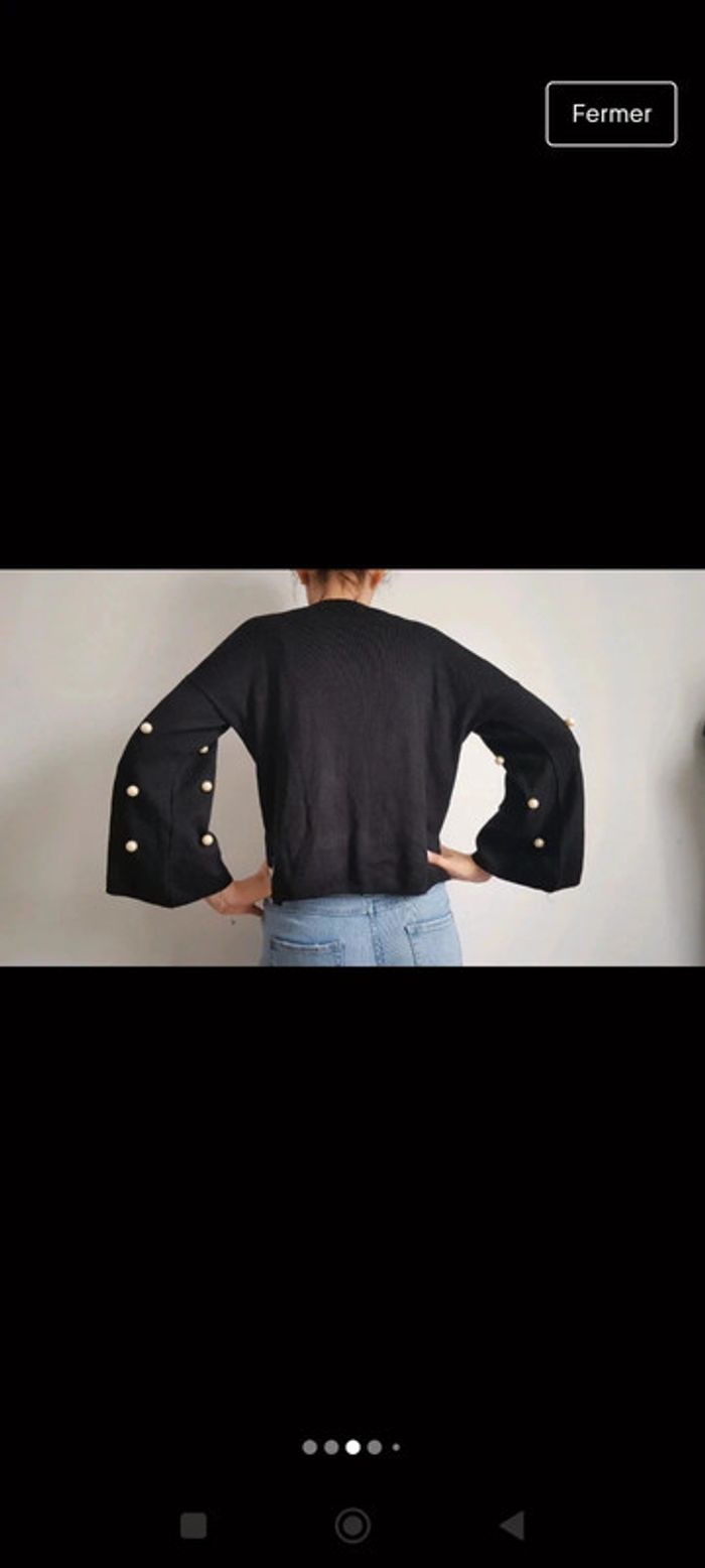 🍁 PULL manches larges avec perles - photo numéro 3