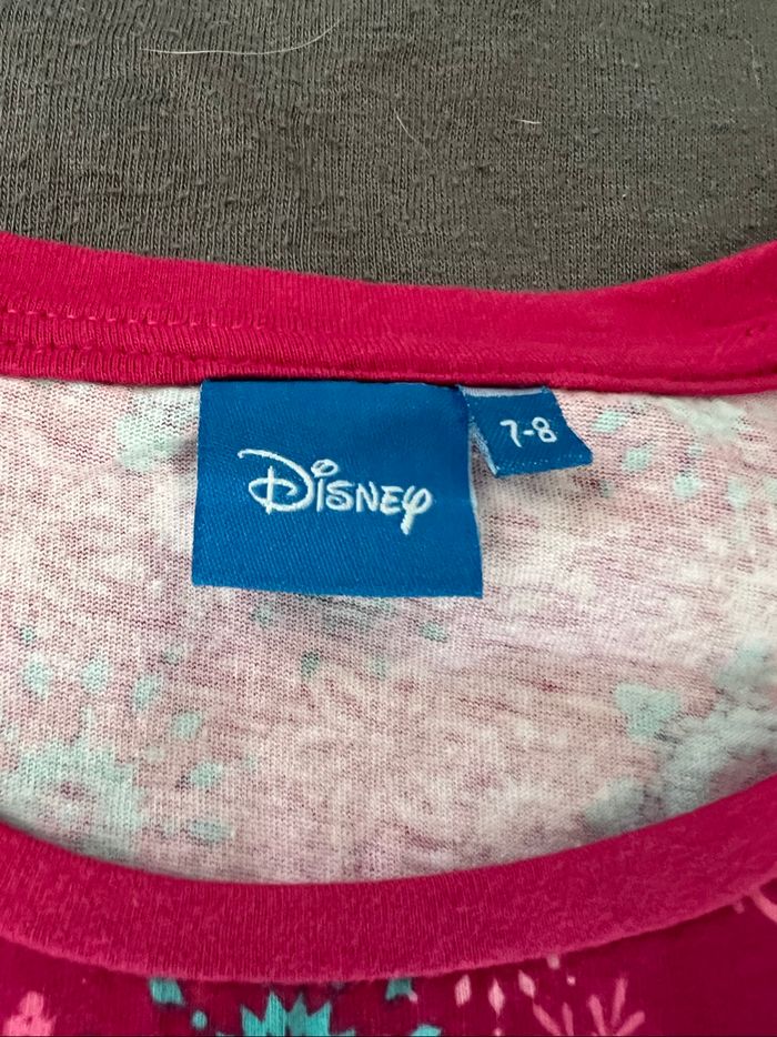 TEE shirt fille la reine des neiges 7-8 ans neuf Disney - photo numéro 3