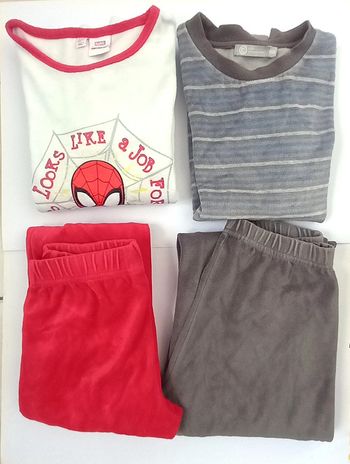 Lot 2 pyjamas molleton 10 ans