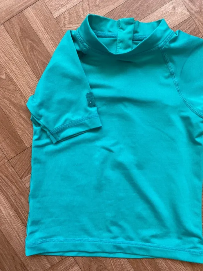 Maillot de bain manches courtes bleu ciel taille 24 mois Baby Banz - photo numéro 2
