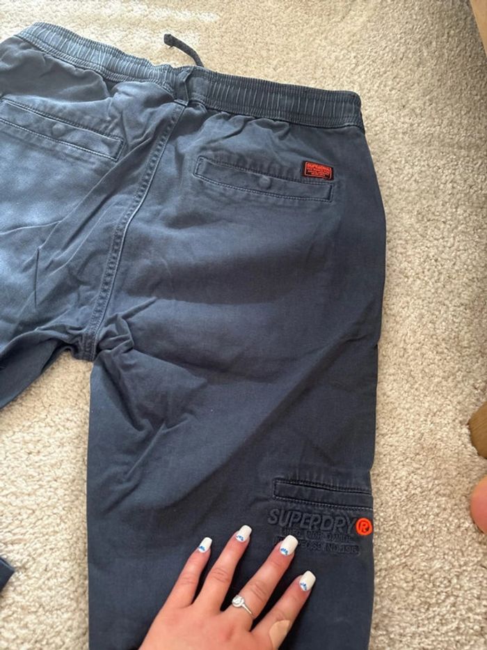 Chino bleu marine superdry taille 40 - photo numéro 9