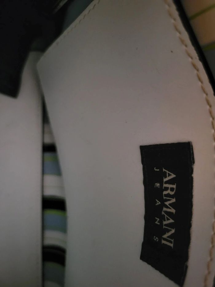 Sac armani jeans blanc - photo numéro 3