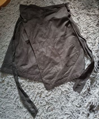 Jupe porte-feuille marron 34