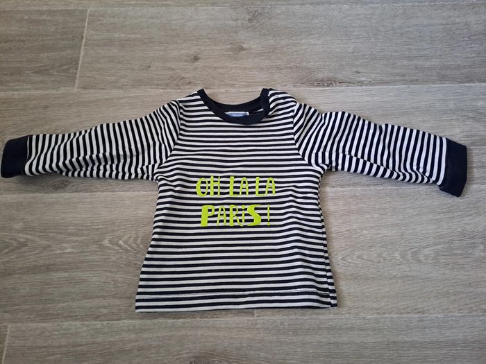 Sweat molleton marinière 18M Jacadi - neuf