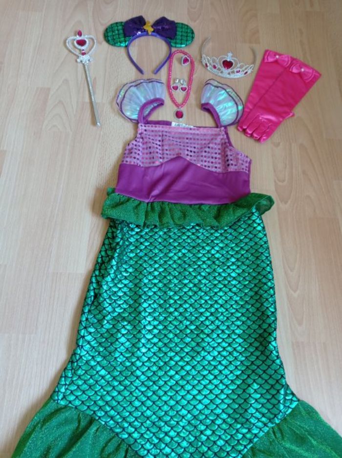Costume sirène verte 6ans