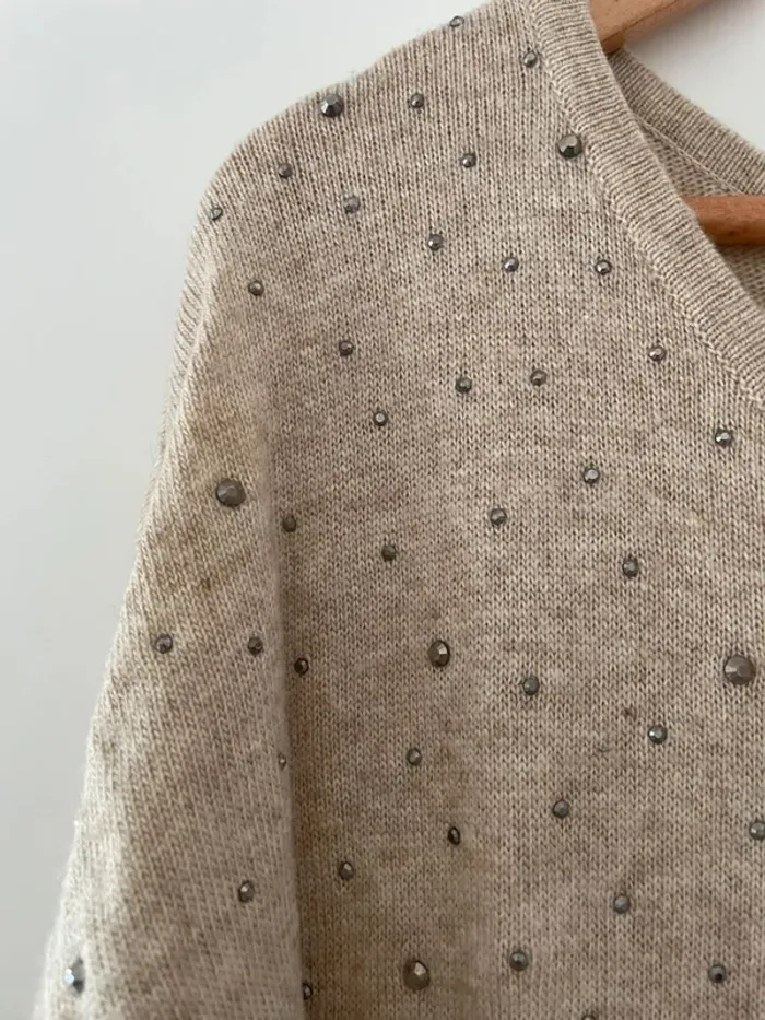 Très jolie Robe pull interdee beige - photo numéro 3