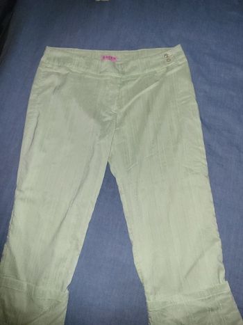 pantacourt ou longueur corsaire vert d'eau pour cet article pour l'été , neuf non porté t 44